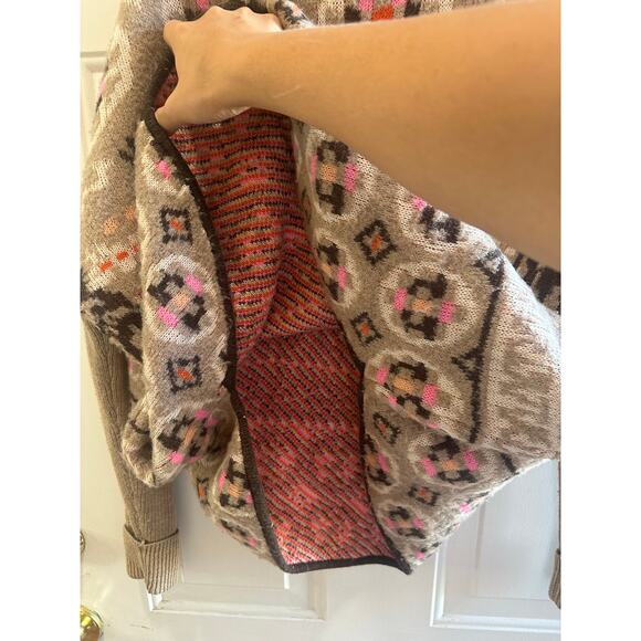 Anthropologie Sleeping On Snow Sz XS/S Fair Isle Sweater 1/2 Zip Pullover - Picture 5 of 6